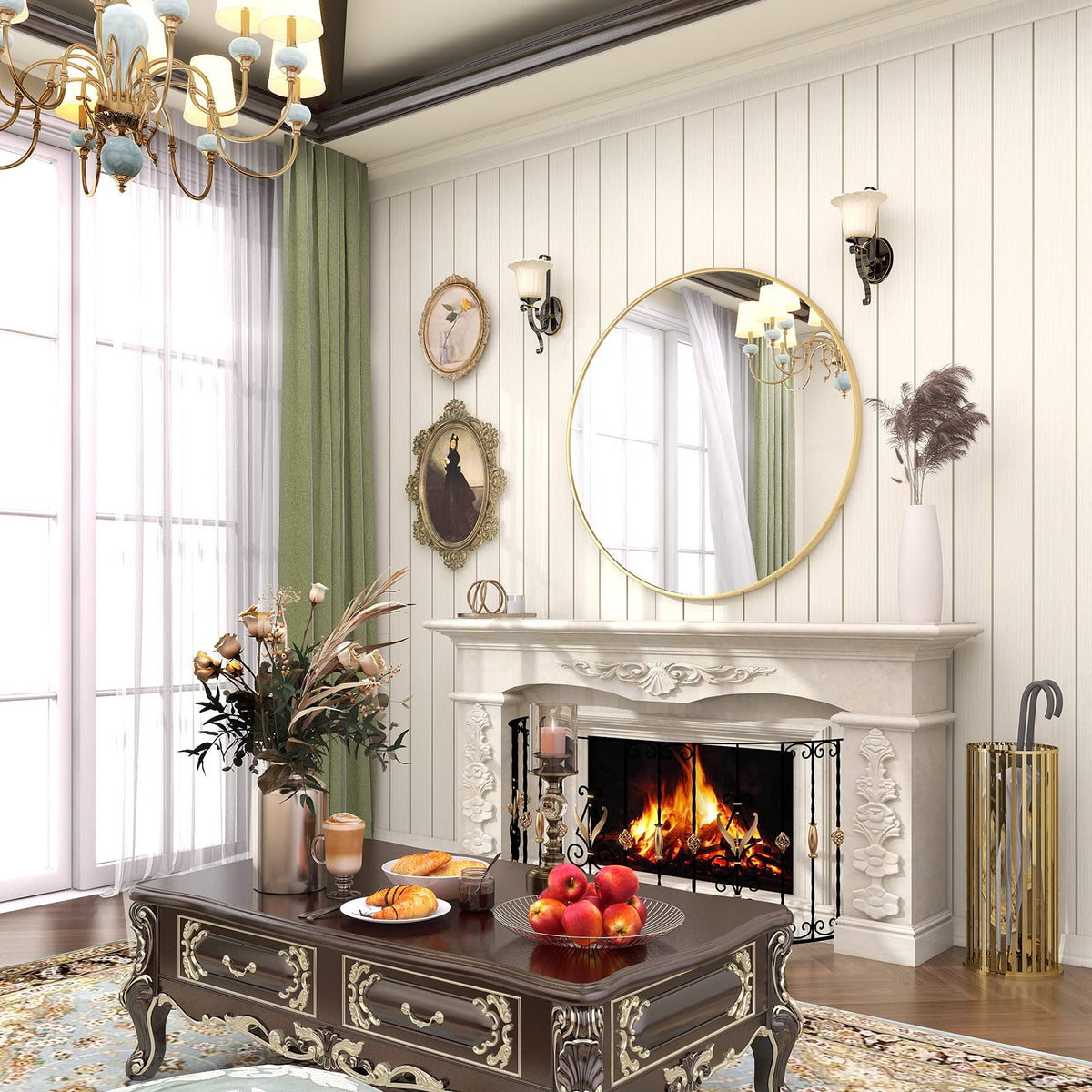 BEAUTYPEAK 24inch mirror suits rustic, modern, and glam styles.