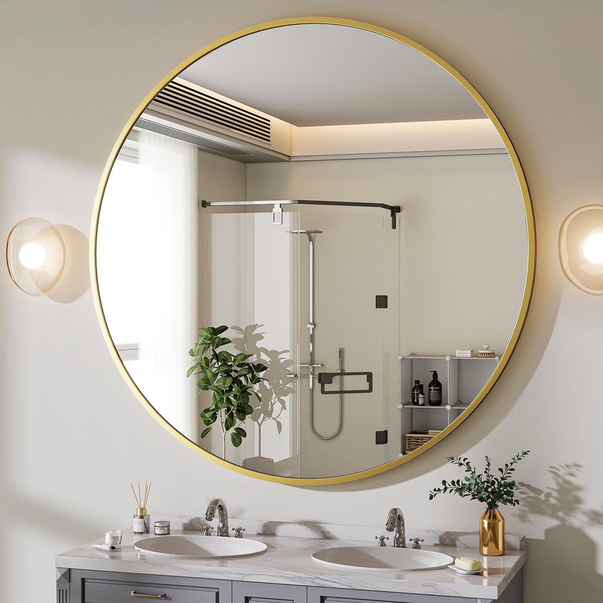 BEAUTYPEAK wall mirror ships securely, reducing risk of damage.