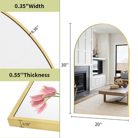 BEAUTYPEAK wall-mounted vanity mirror suits bedrooms, bathrooms, or entryways