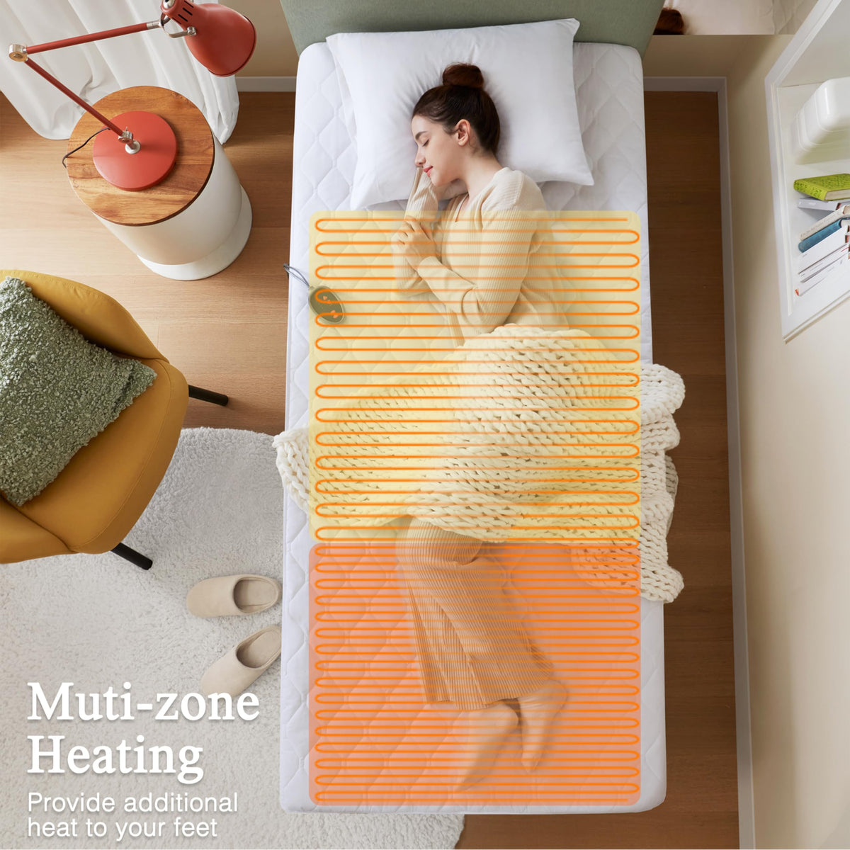 Beautyrest 10-hour auto-shutoff timer for worry-free warmth.