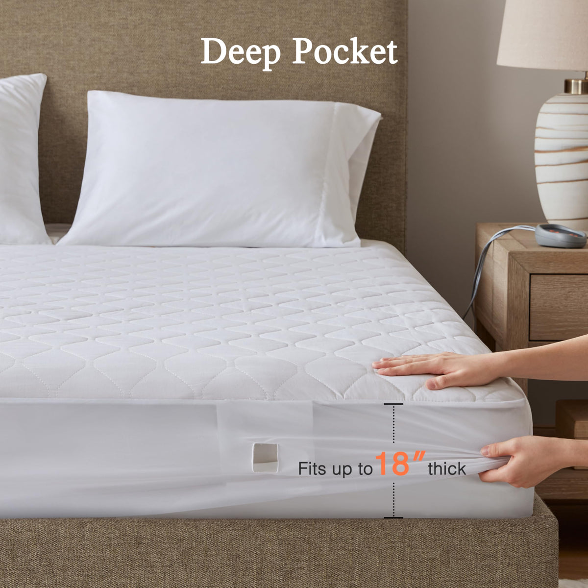 Beautyrest five-heat-settings controller enables customizable warmth.
