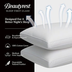 Beautyrest 2-pack packaging emphasizes value and easy replacement for guests.