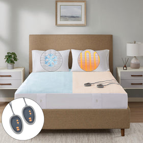 Beautyrest king heated pad with cool touch fabric for comfortable nights