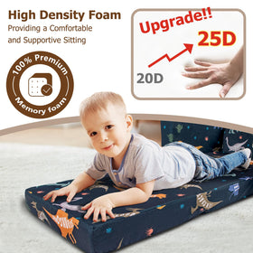 Beavtaens dinosaur kids couch lounger highlights extended comfort during quiet time