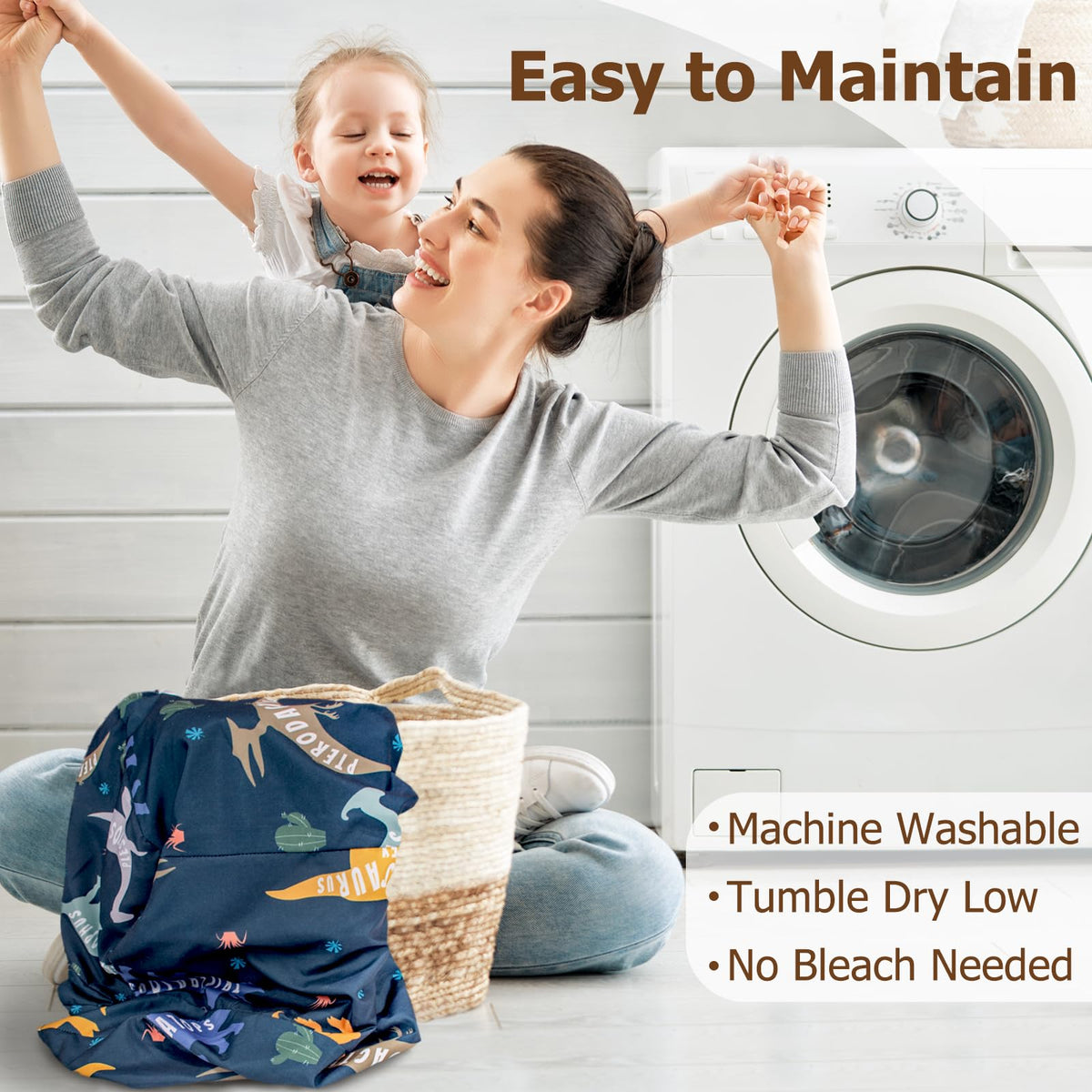 Beavtaens dinosaur kids couch washable fabric makes daily cleanups easy