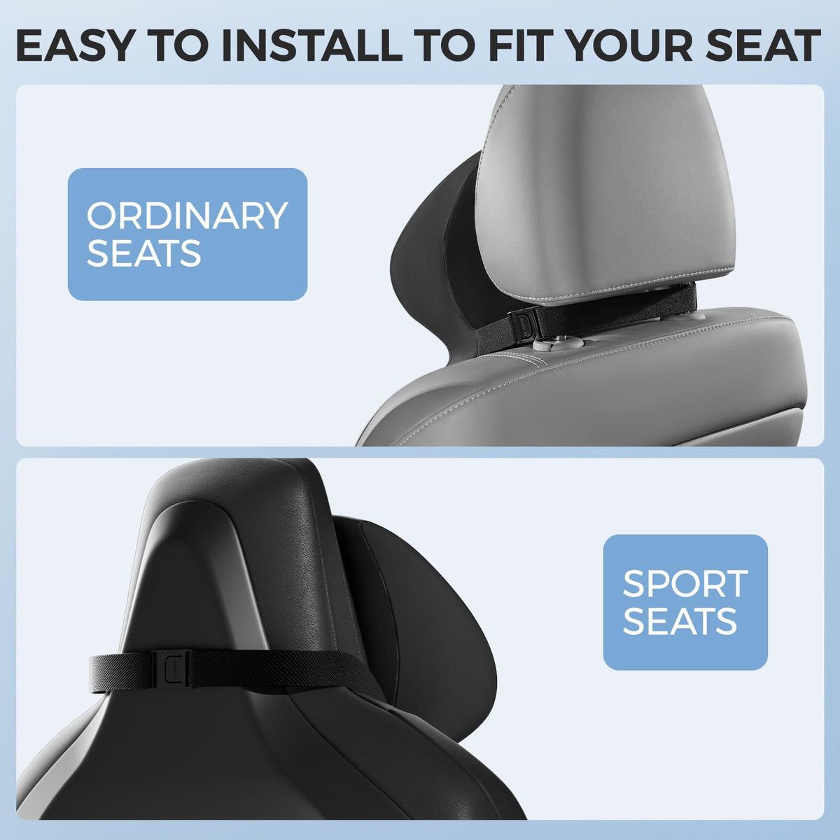 BEBAS side-sleep comfort helps stay relaxed on long drives