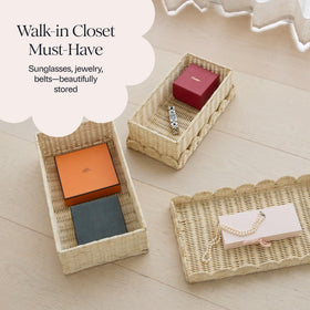 BEBE BASK closet organization bins providing calm, chic storage.