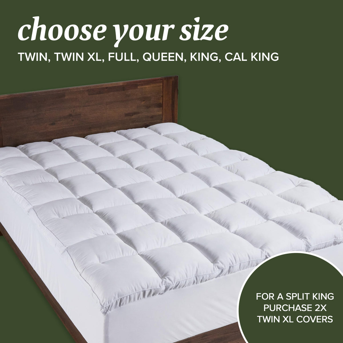 Beckham Hotel Collection mattress pad ideal for Airbnb hosts and guests.