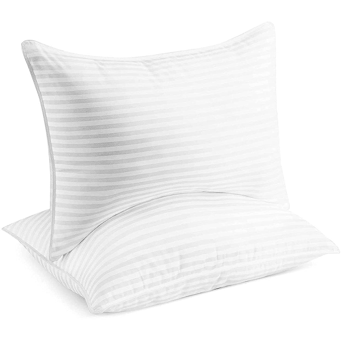 Beckham Hotel Collection pillow OEKO-TEX certified label visible for safety standards.