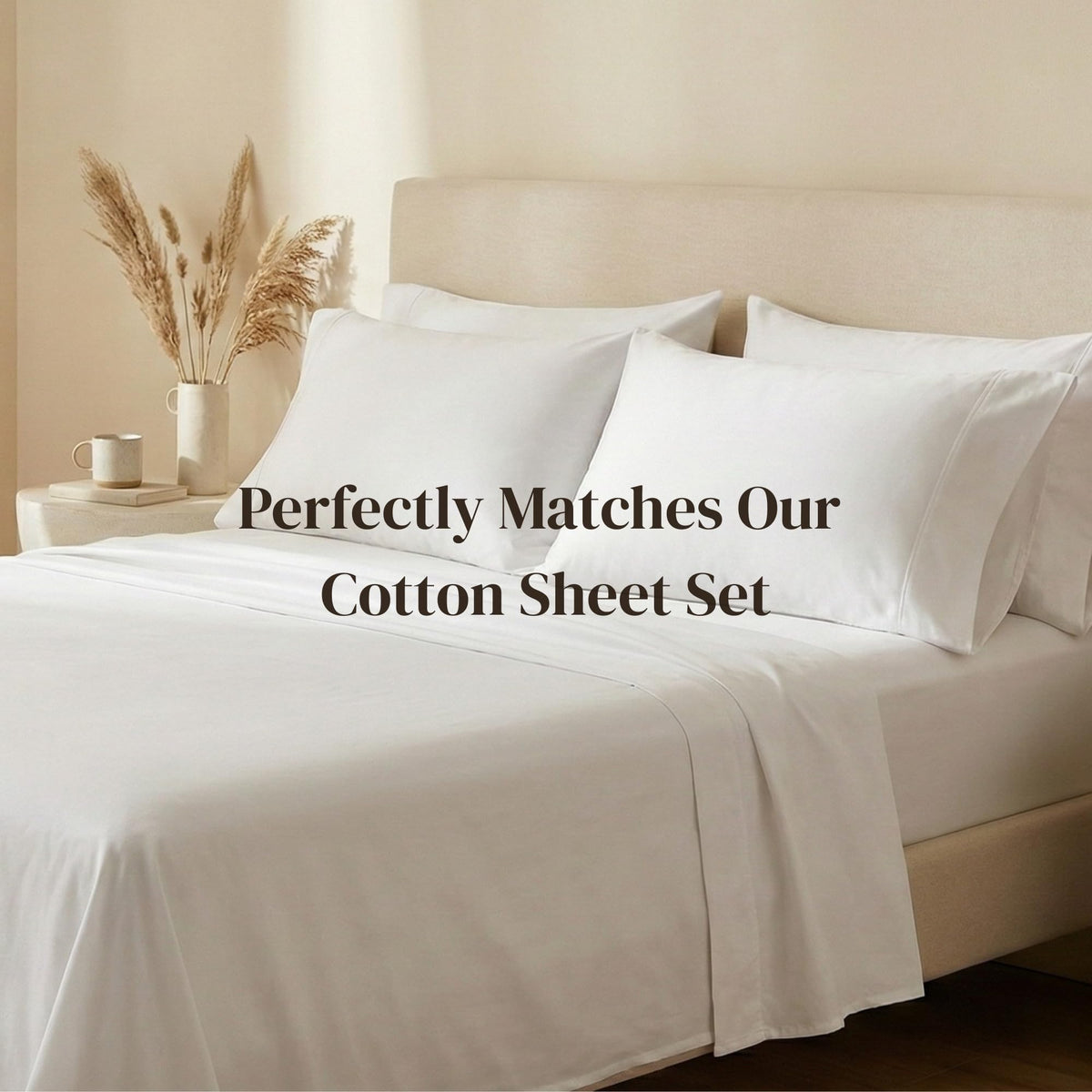 Beckham Hotel Collection bedroom look with white pillowcases for hotel-inspired look