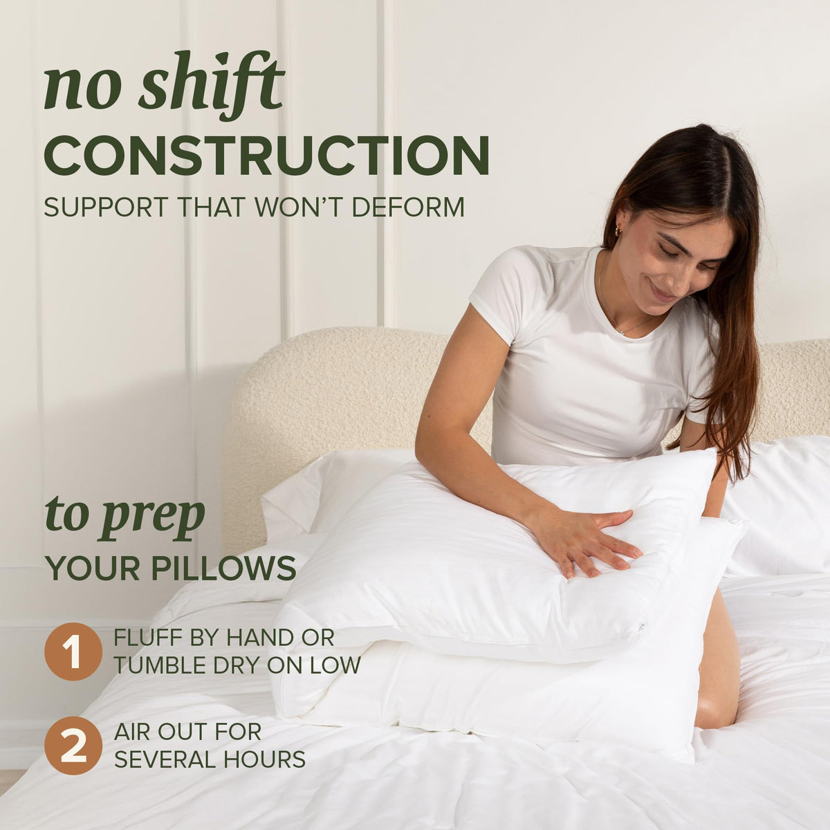 Beckham Hotel Collection cotton shell texture close-up highlights breathable fabric.