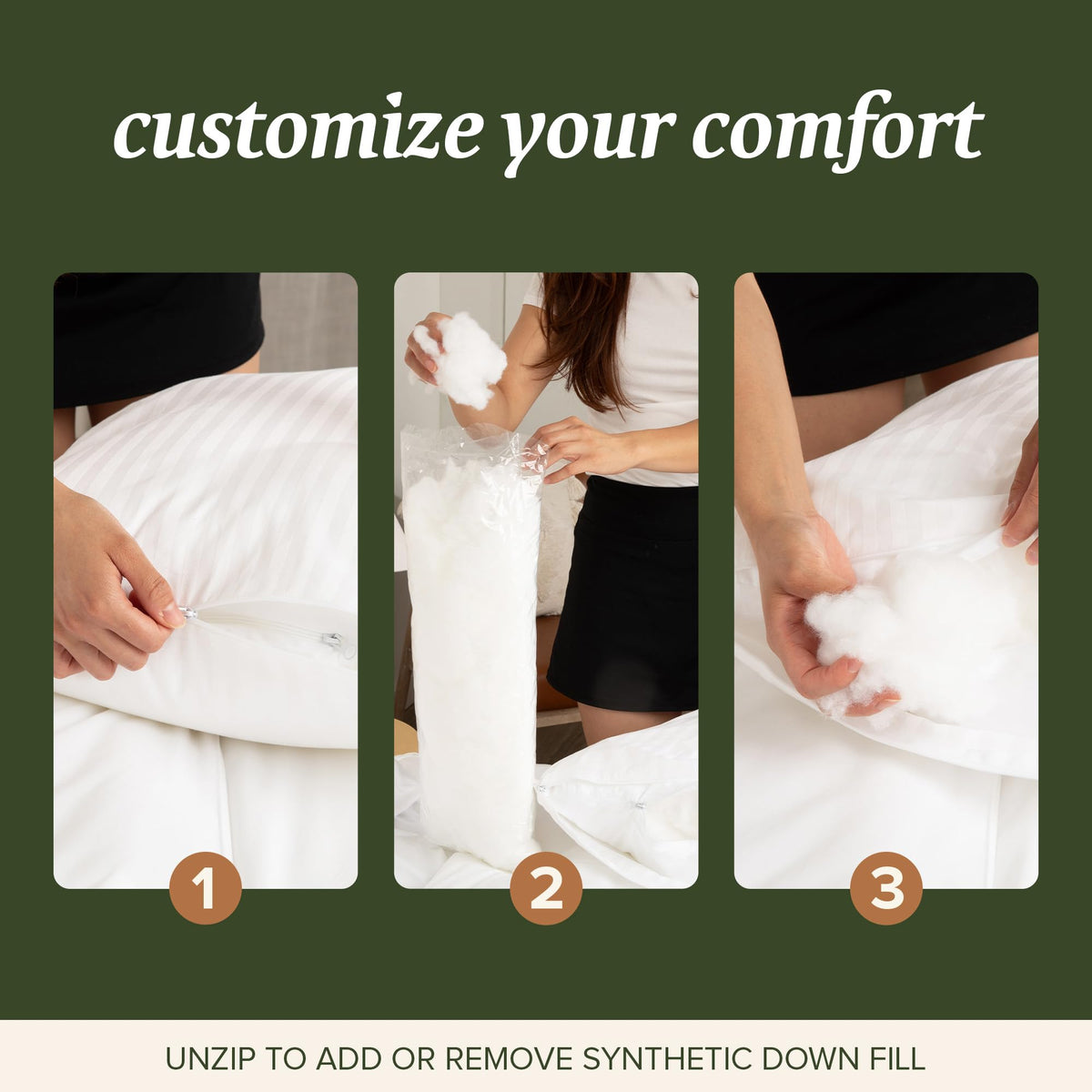 Beckham Hotel Collection body pillow delivers full-body support for side sleepers.