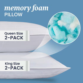 Breathable 250-thread-count cover shown on Beckham pillow