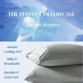 Beckham Hotel Collection cooling pillowcase dark gray fabric suits modern bedrooms.