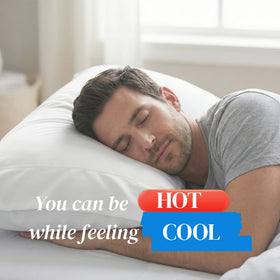 Beckham Hotel Collection cooling pillowcase moisture-wicking keeps you dry while sleeping.