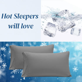 Beckham Hotel Collection envelope closure pillowcase secures the pillow neatly