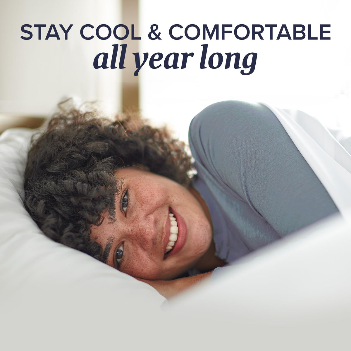 Beckham Hotel Collection euro down-alternative fill offers lightweight, comfortable support.