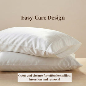 Beckham Hotel Collection pillowcase open-end closure simplifies bed making