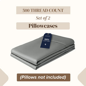 Beckham Hotel Collection 500TC sateen pillowcase offers silky-smooth feel and durable weave.