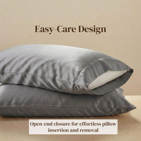 Beckham Hotel Collection open-end closure pillowcase for easy pillow insertion.