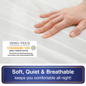 Bed Bug Blocker soft breathable quiet sleep surface on a mattress