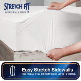 Water and stain resistant fabric of Bed Bug Blocker mattress protector