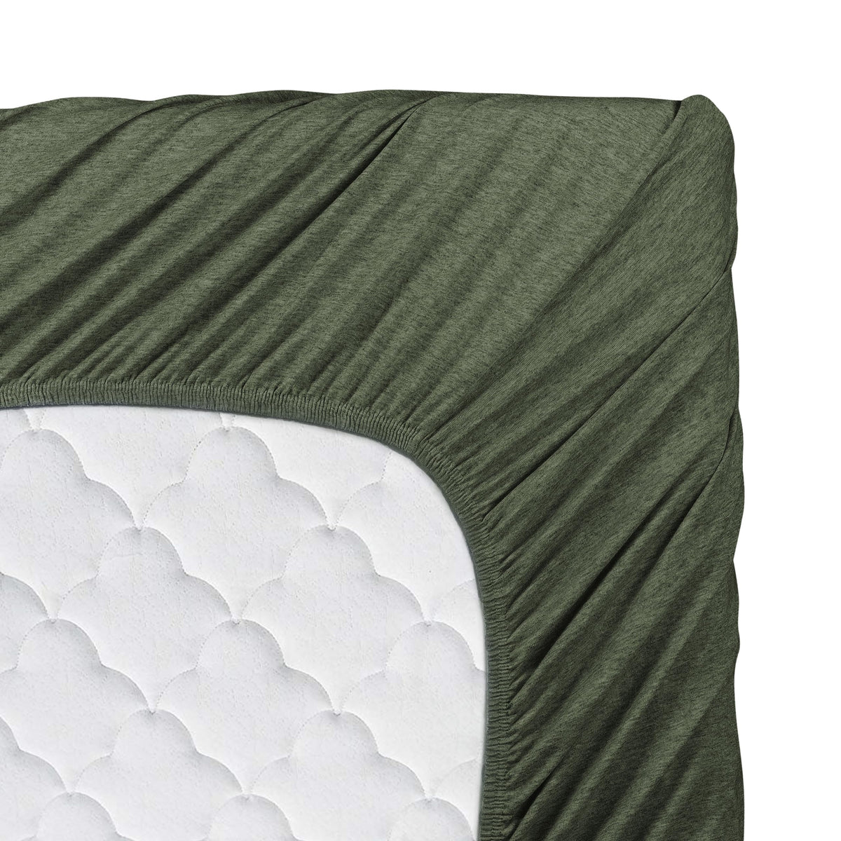 BED INC Road Trip America Jersey Sheets knit-texture-closeup showing soft cotton blend.