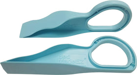 Bed MadeEZ 2-pack mattress lifter in original US-made design for easy bed making.