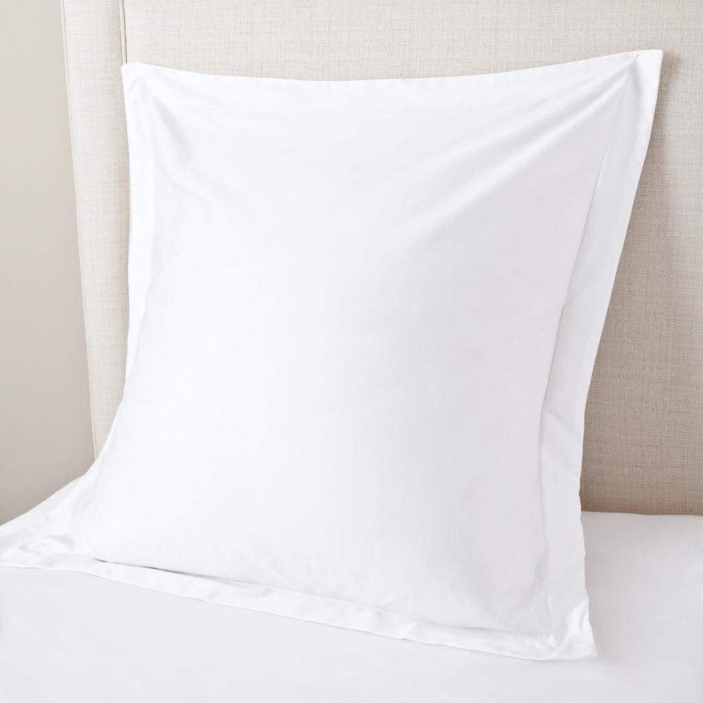 BeddingStar Euro Sham 24x24 front view in white, showcasing soft cotton