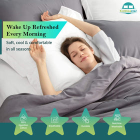 Beddingstar king pillow shams packaging indicates a 2-piece set.