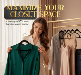 BEDDORA Velvet Hangers eco-friendly materials from recycled post-consumer PET.