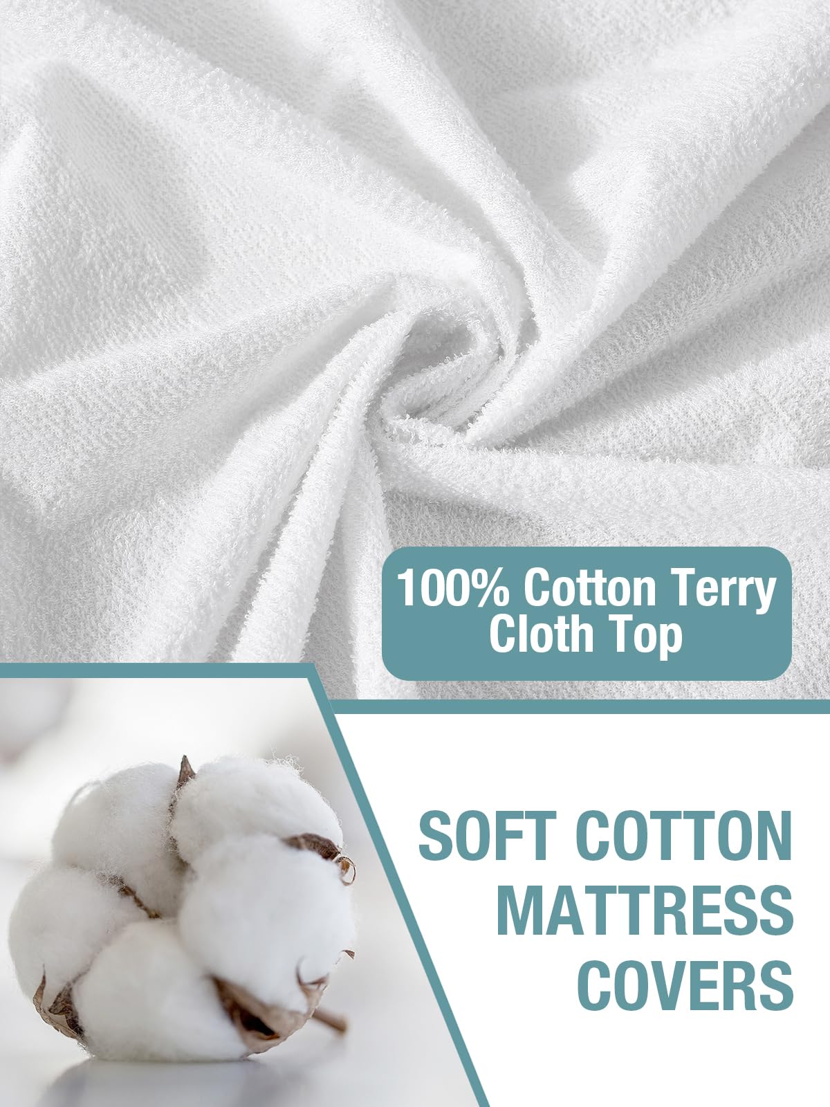 Bedecor mattress protector fitted-sheet style ensures secure 18-inch deep pocket fit.