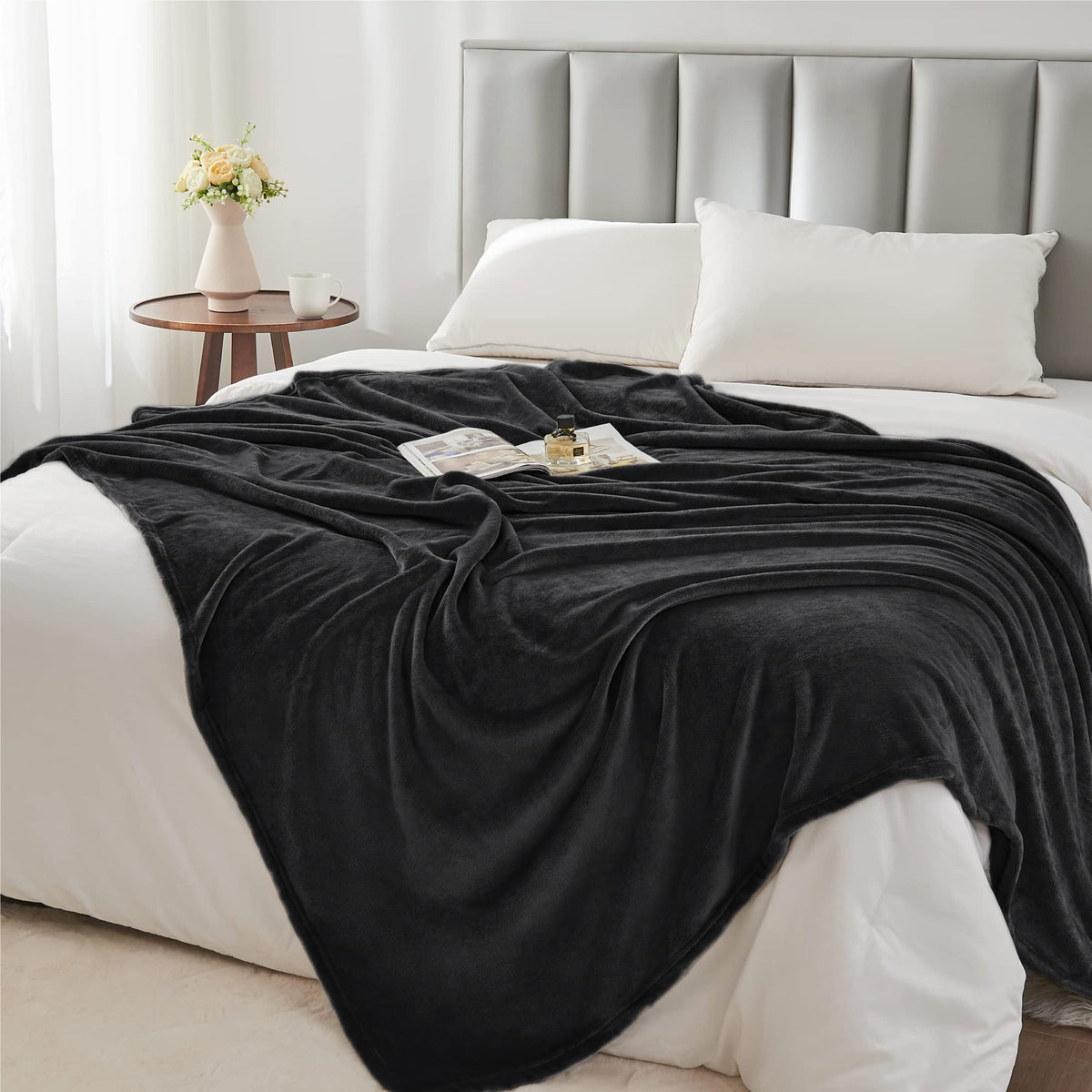 BEDELITE all-season blanket on bed blends style with practical warmth.