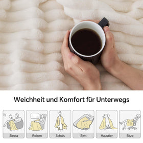 BEDELITE couch-snuggle blanket ideal for naps and TV sessions.