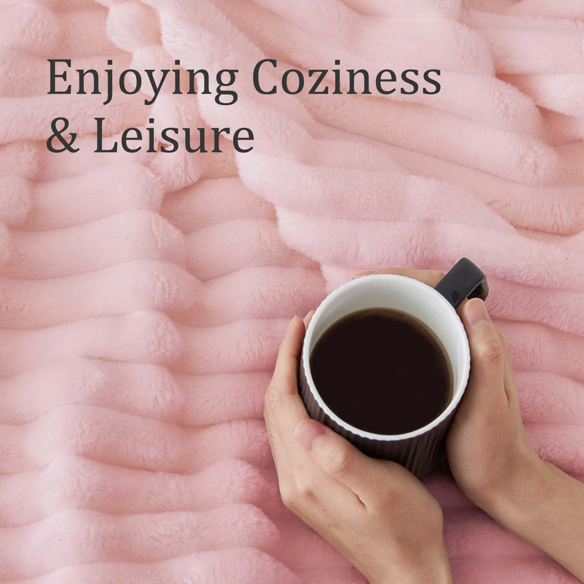 BEDELITE cozy pink throw on sofa for relaxing evenings