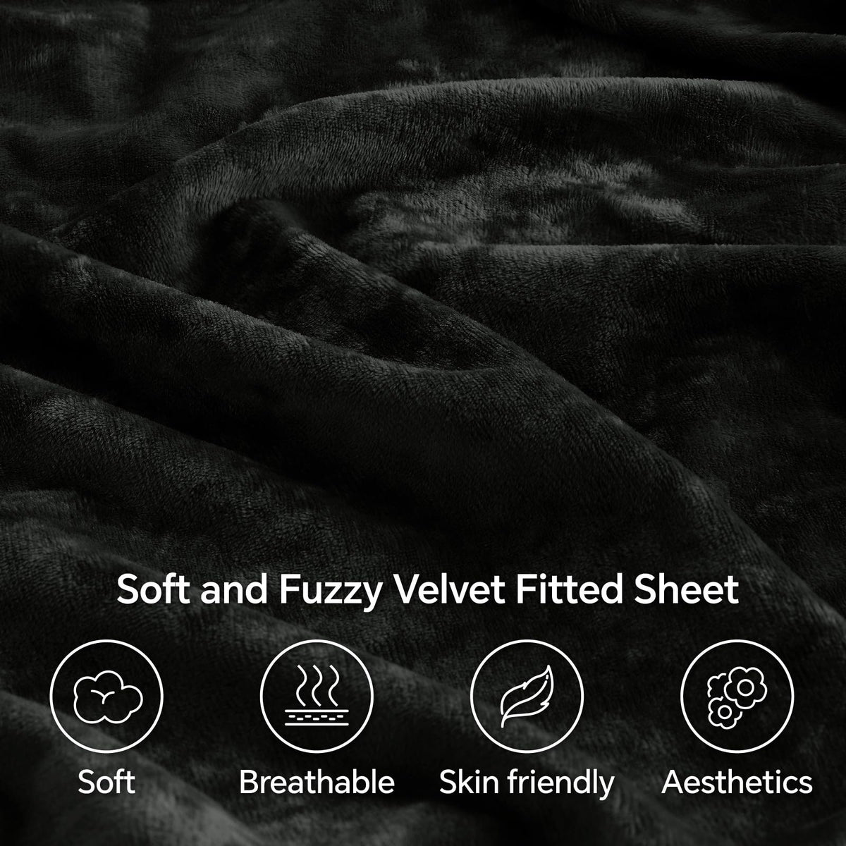 BEDELITE deep-pocket 15-inch fit secures thicker mattresses with a smooth surface.
