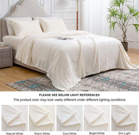 BEDELITE winter cozy setup queen white suggests instant comfort on cold nights.