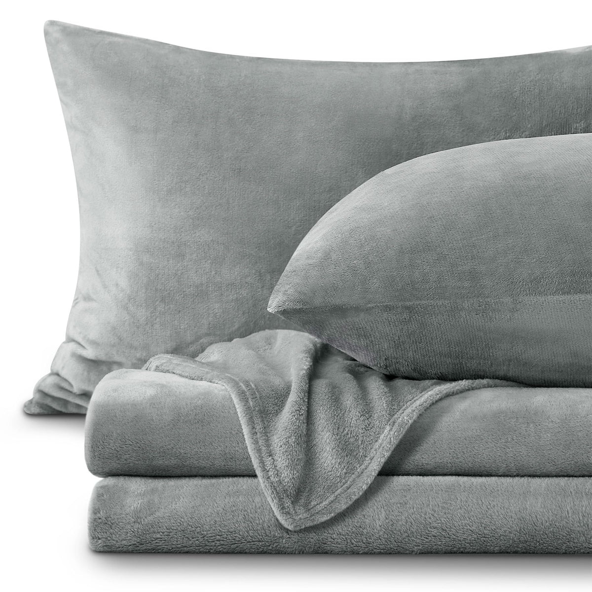 BEDELITE twin grey flannel sheets texture highlights soft fleece comfort and warmth