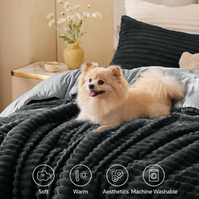 BEDELITE flannel warm-side close-up shows high-density weave and heat retention.