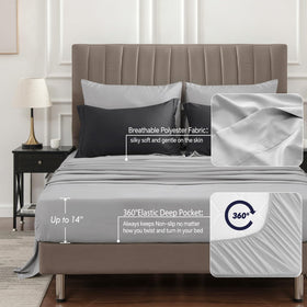 BEDELITE flat sheet 81x96 delivers soft, breathable comfort all season.