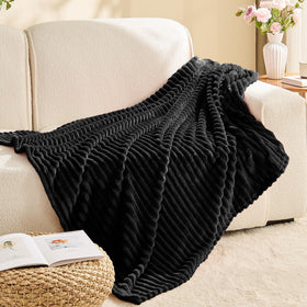BEDELITE fleece blanket twin size fits beds and couches