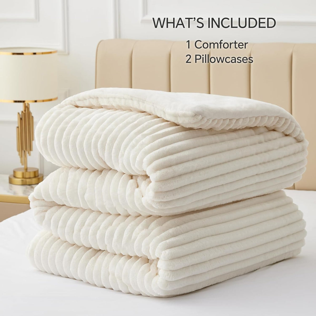 BEDELITE bedding in a cozy winter bedroom setting