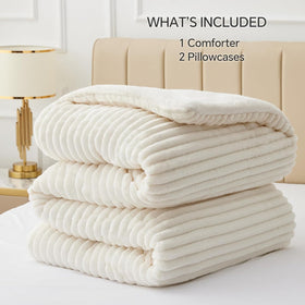 BEDELITE bedding in a cozy winter bedroom setting