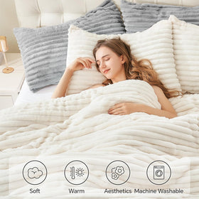 Bedroom setup featuring BEDELITE stripe pattern for luxurious look