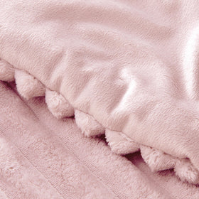 BEDELITE fleece queen comforter warm flannel back, high warmth retention