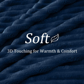 Camping scene with BEDELITE navy throw offering portable warmth