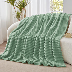 BEDELITE green throw care and durability with machine washable design