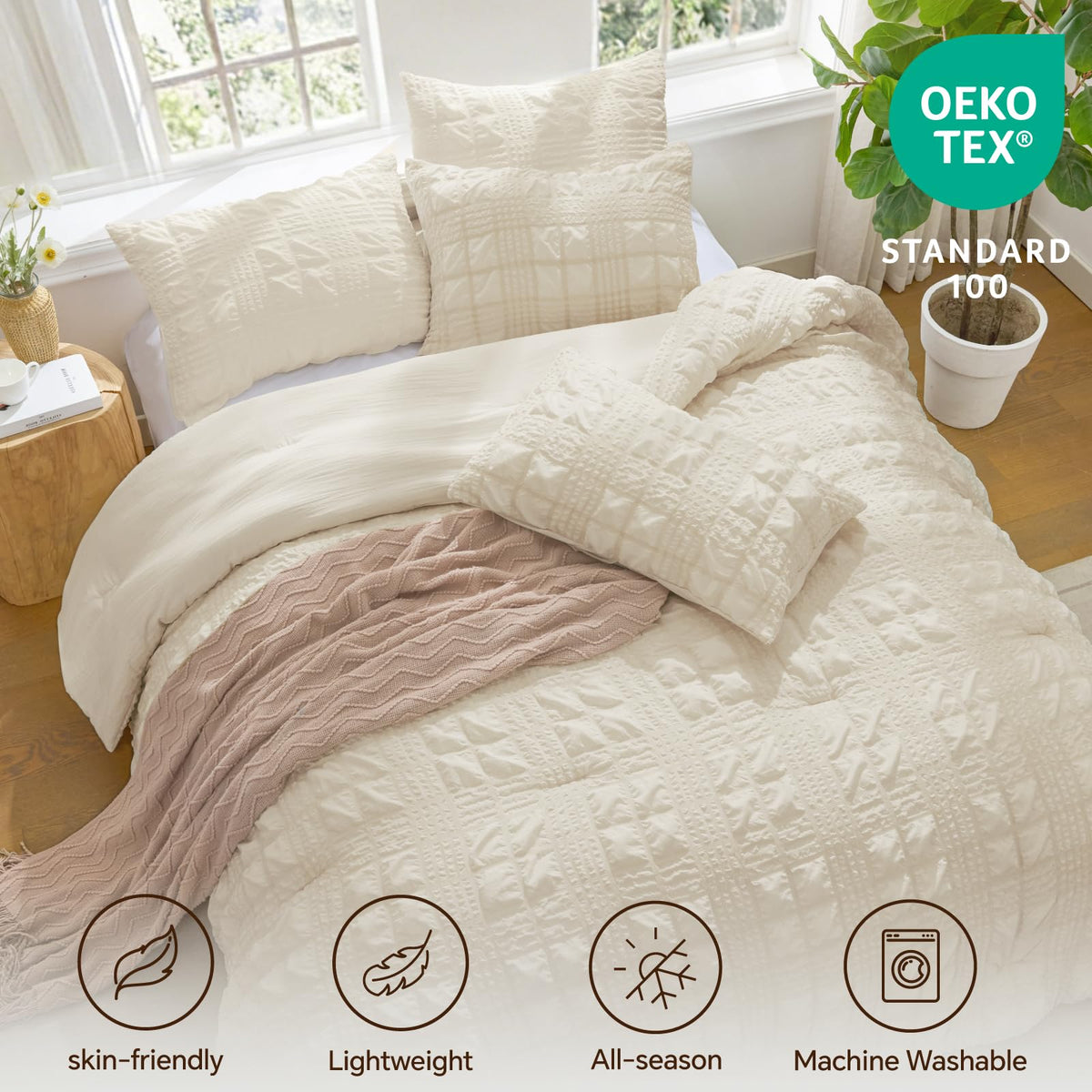 Bedelite lightweight fluffy fill close-up demonstrates breathable warmth without heaviness