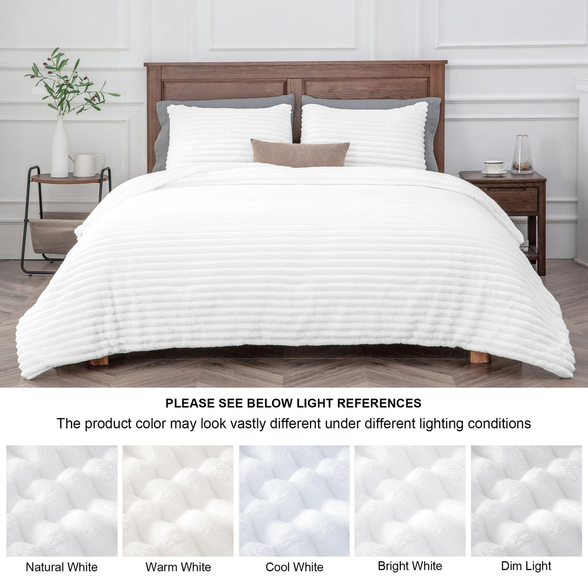 BEDELITE minimalist room setup highlights modern bedding aesthetics.
