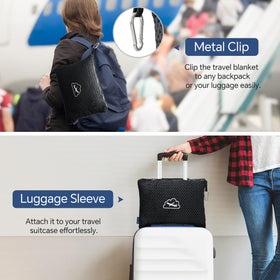 Ultra-soft BEDELITE plush fleece texture invites cozy moments on flights.